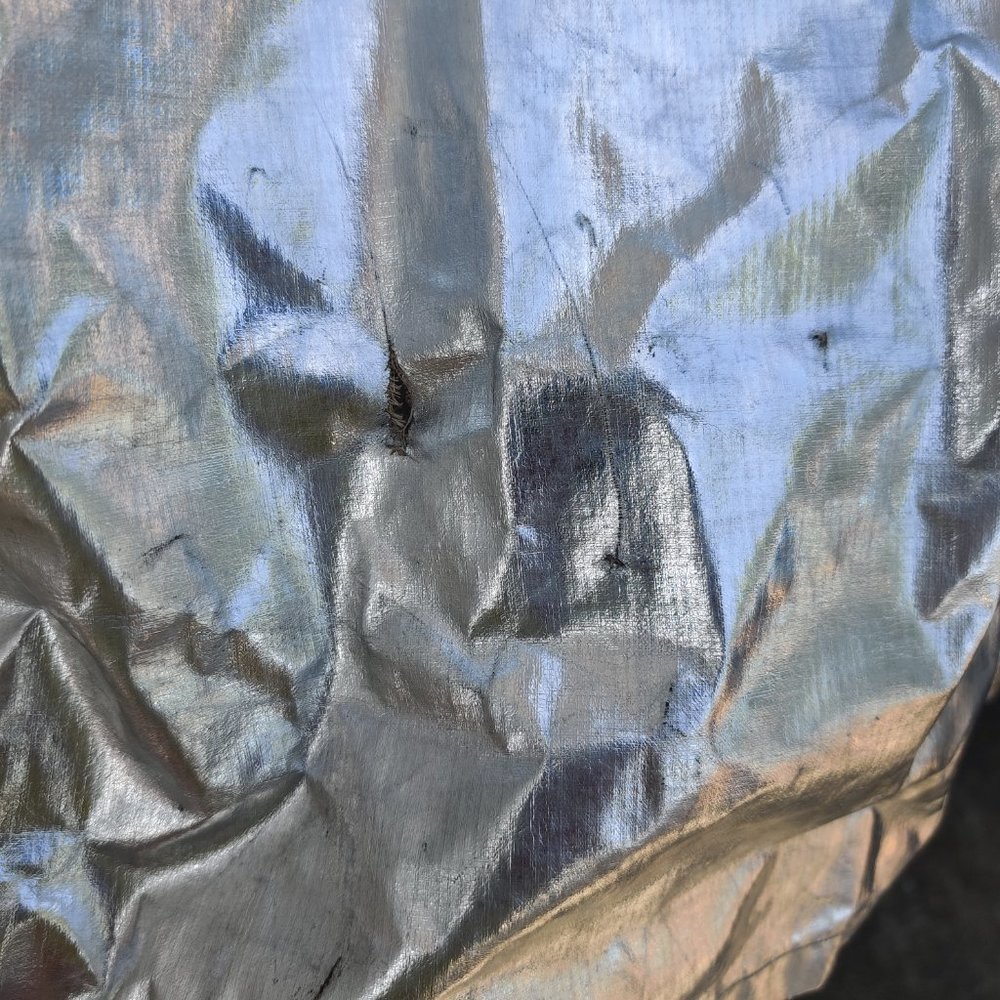 RARE 60s Vintage Silver Firefighter's Lined Parka | Size 42 | Made in USA - Picture 13 of 14